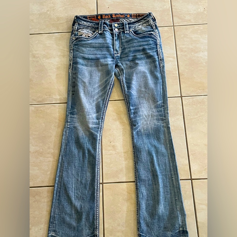 Rock Revival Light Blue Flare Jeans